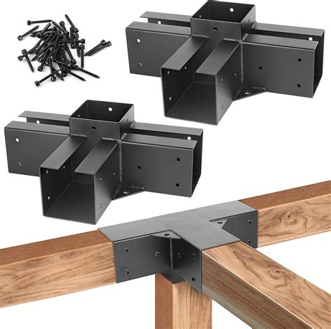 metal pergola brackets 4x4|4 x pergola bracket kit.